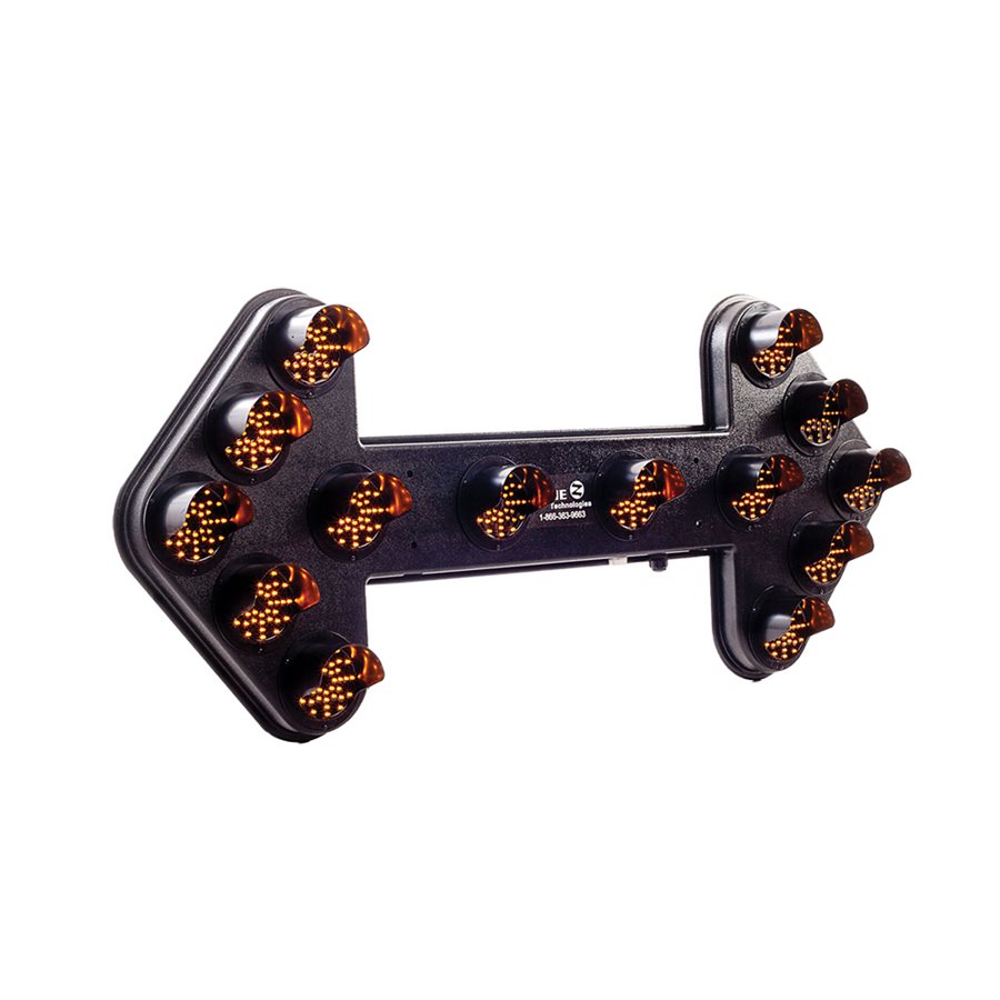ZONE TECHNOLOGIES HEATED ARROW BOARD, 14 LIGHTS OF 40 DEL WITH A 60