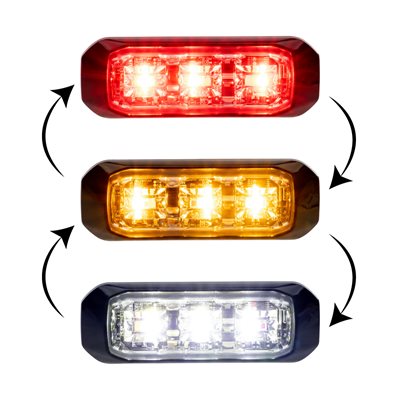 PROSIGNAL - MSP MINI - 9 DEL COULEUR TRIPLE - ROUGE / AMBRE / BLANC