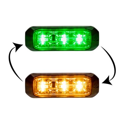 PROSIGNAL - MSP MINI - 6 DEL COULEUR DOUBLE - VERT / AMBRE